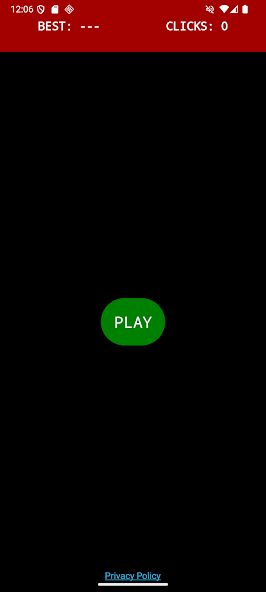 Ekran startowy gry React z przyciskiem play
